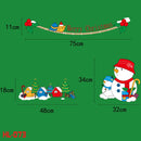 2PCS HL-073 Christmas Decorations Display Window Kindergarten Electrostatic Sticker