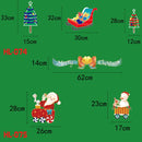 2PCS HL-074 Christmas Decorations Display Window Kindergarten Electrostatic Sticker