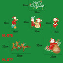 2PCS HL-077 Christmas Decorations Display Window Kindergarten Electrostatic Sticker
