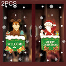 2PCS HL-078 Christmas Decorations Display Window Kindergarten Electrostatic Sticker