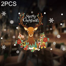 2PCS HL-079 Christmas Decorations Display Window Kindergarten Electrostatic Sticker