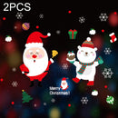 2PCS SD-3 Christmas Decorations Display Window Kindergarten Electrostatic Sticker