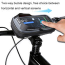 WILD MAN ES16 0.5L EVA Hard Shell Waterproof Touch Screen Bicycle Handlebar Bag(Black)