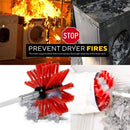 Extendable Bendable Electric Drill Chimney Brush Hood Interior Duct Brush, Size: 410mm x 9 Rods