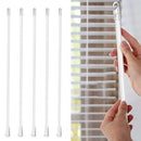 5PCS Blinds Acrylic Transparent Rod Move Light Rod With Hook Handle, Size: 24 Inch