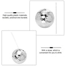 Plastic Straw Water Cup Disco Ball Shape Cup(Rose Gold)