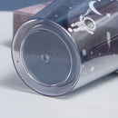Double Star Plastic Cup Cartoon Water Cup With Straw, Color: 350ml Purple