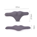 Slow Rebound Memory Foam Lumbar Pillow Neck Pillow Car Headrest(Dark Grey)