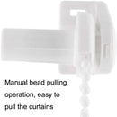 2 Sets 17mm Shutter Curtain Control Head With 2m Pull Beads Chain Set(White)