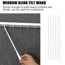 5PCS 12 Inch Aluminum Alloy Rotary Rod Blinds Rod Adjustable Light Bar With Hook Handle