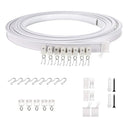 Model Steel Track Set Flexible Silent Slide Track Track with Hooks, Size: 1m
