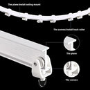 Model Steel Track Set Flexible Silent Slide Track Track with Hooks, Size: 1m