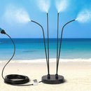Outdoor Cooling Gardening Irrigation Pet Children Play Water Vertical Spray System 4 Head Spray(With 8M Inlet Pipe+Switch+Connector)
