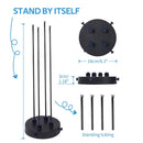Outdoor Cooling Gardening Irrigation Pet Children Play Water Vertical Spray System 4 Head Spray(With 8M Inlet Pipe+Switch+Connector)