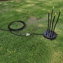Outdoor Cooling Gardening Irrigation Pet Children Play Water Vertical Spray System 4 Head Spray(With 8M Inlet Pipe+Switch+Connector)