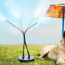 Outdoor Cooling Gardening Irrigation Pet Children Play Water Vertical Spray System 4 Head Spray(With 8M Inlet Pipe+Switch+Connector)