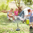 Outdoor Cooling Gardening Irrigation Pet Children Play Water Vertical Spray System 4 Head Spray(With 8M Inlet Pipe+Switch+Connector)