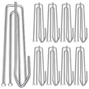 2 Sets Four Claw Hook Set Curtain Replacement Hook(Silver)
