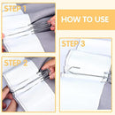 2 Sets Four Claw Hook Set Curtain Replacement Hook(Silver)