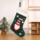 SD-KC2048 Children Gift Socks Christmas Embroidery Santa Candy Socks(Green)