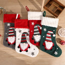 SD-KC2048 Children Gift Socks Christmas Embroidery Santa Candy Socks(Green)