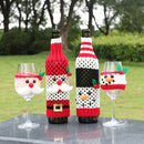 2PCS SD-KC6004 Christmas Decorations Grid Printed Cover, Style: Cup Cover Snowman