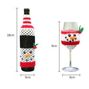 2PCS SD-KC6004 Christmas Decorations Grid Printed Cover, Style: Cup Cover Snowman