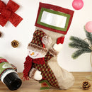 SD-KC2011 Christmas Cotton And Linen Decorative Stockings Christmas Tree Gift Pendant(Snowman)