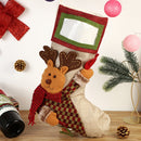 SD-KC2011 Christmas Cotton And Linen Decorative Stockings Christmas Tree Gift Pendant(Elk)