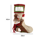 SD-KC2011 Christmas Cotton And Linen Decorative Stockings Christmas Tree Gift Pendant(Elk)