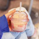 250ml Plastic Milk Tea Planet Cup Cartoon Children Water Cup(Pink)