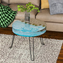 DIY Crystal Drip Rubber Round Table Mold Quicksand Table Silicone Mold Table Legs High 32cmx3
