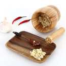 Kitchen Bamboo Garlic Pounder Food Stirrer Without Lid(Large)