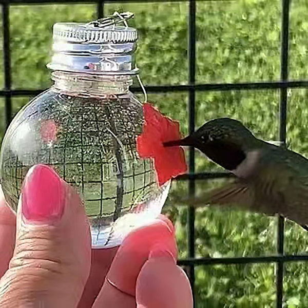 Hanging Bird Feeder Outdoor Hummingbird Feeder Bulb