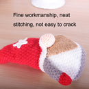 2PCS SD-KC5002 Christmas Decorations Knit Doll Rudolph Ornaments(Red)