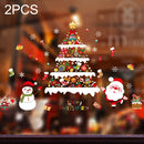 2PCS Christmas Decoration Stickers Scene Layout Window Static Stickers, Size: 60x90cm
