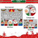 2PCS Christmas Old Man Snowflake Window Decoration Stickers(92074)
