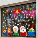 2PCS Christmas Old Man Snowflake Window Decoration Stickers(92074)