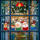 2PCS Christmas Old Man Snowflake Window Decoration Stickers(92074)