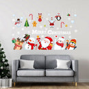 2PCS Christmas Glass Door And Window Decoration Wall Sticker Living Room Background Wall Sticker(92077)