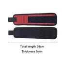 Electric Woodworking Multifunctional Powerful Magnetic Wrist Strap, Style: Five Rows Black