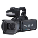 KOMERY RX200 64MP 18X Zoom 4-inch Touch Screen Handheld Digital Video Camera(Black)