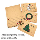 2 Sets S581 Christmas Retro Card Envelope Set Blessings Folded Card