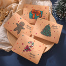 2 Sets S581 Christmas Retro Card Envelope Set Blessings Folded Card