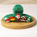 Christmas Plush Scrunchy Clip Three-dimensional Hair Accessories(Christmas Green)