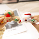 Christmas Plush Scrunchy Clip Three-dimensional Hair Accessories(Moose Coffee)