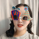 2 PCS Christmas Weird Glasses Personalized Christmas Hair Clip, Color: Christmas Gifts
