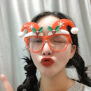 2 PCS Christmas Weird Glasses Personalized Christmas Hair Clip, Color: Double Bend Christmas Hat