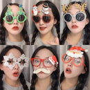 2 PCS Christmas Weird Glasses Personalized Christmas Hair Clip, Color: Double Bend Christmas Hat
