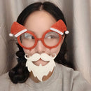 2 PCS Christmas Weird Glasses Personalized Christmas Hair Clip, Color: Double-sided Glitter Christmas Hat